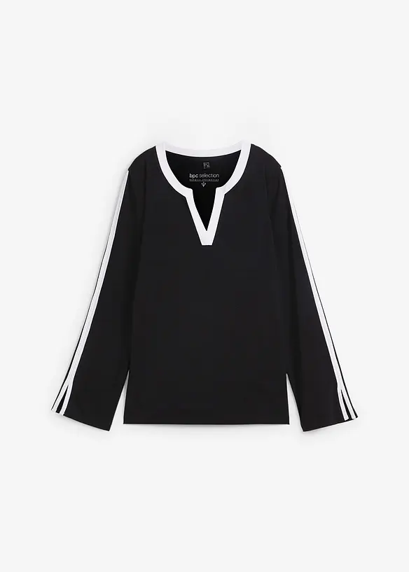 Maglia a maniche lunghe con spacchi a fondo manica, bonprix