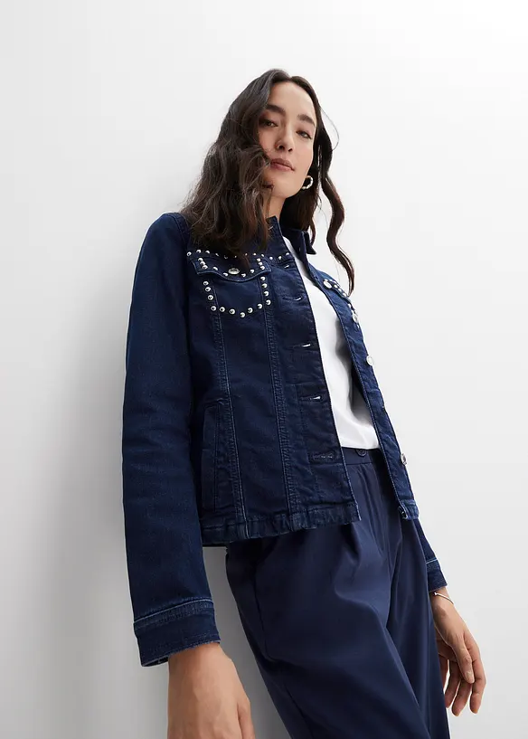 Giacca di jeans con borchiette, bpc selection