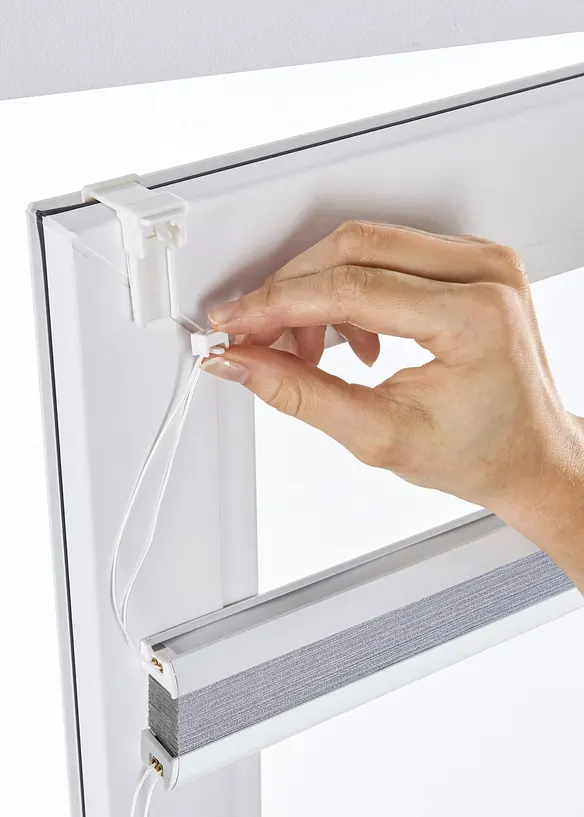 Tenda plissettata, montaggio senza fori, bonprix