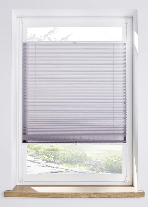 Tenda plissettata, montaggio senza fori, bonprix