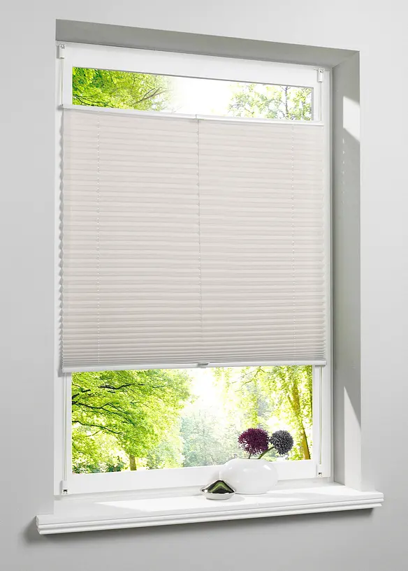 Tenda plissettata, montaggio senza fori, bonprix
