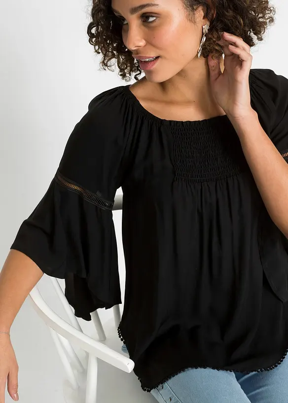 Blusa in pura viscosa, bonprix