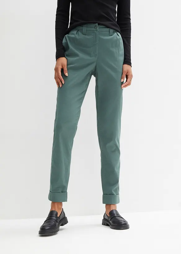 Pantaloni chino alla caviglia in cotone, bonprix