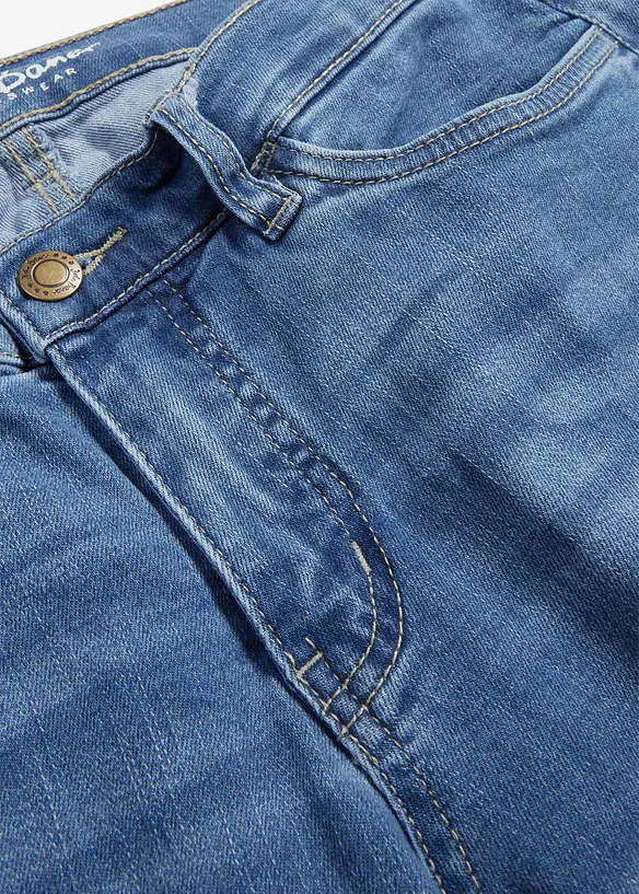 Jeans cropped elasticizzati comfort, bonprix