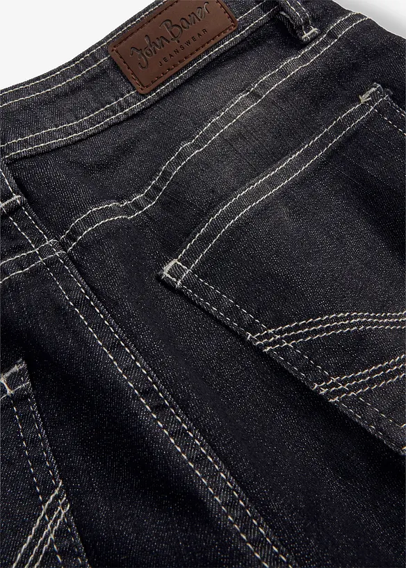 Jeans capri elasticizzati comfort (pacco da 2), bonprix