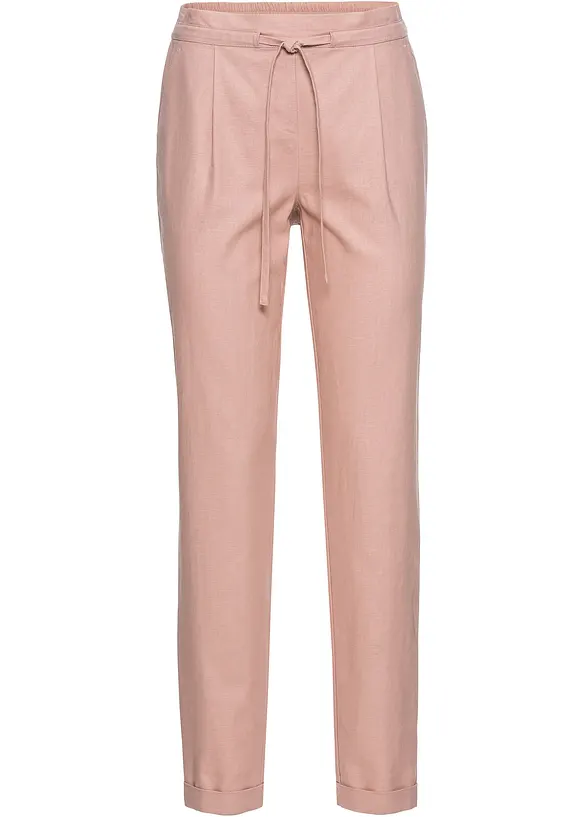 Pantaloni in misto lino, bonprix