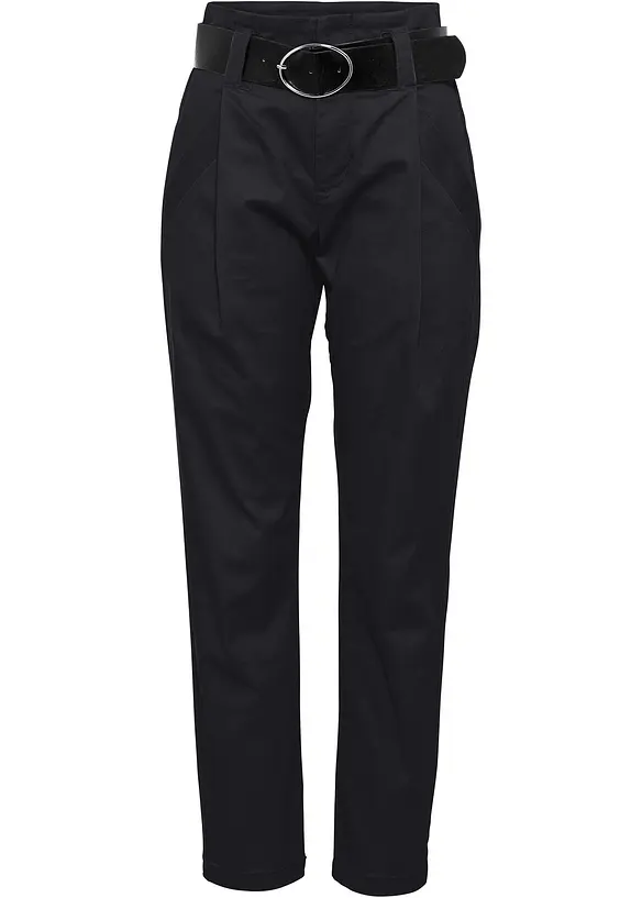 Pantaloni con pinces in cotone, bonprix