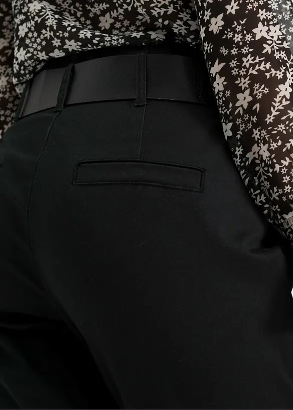 Pantaloni con pinces in cotone, bonprix