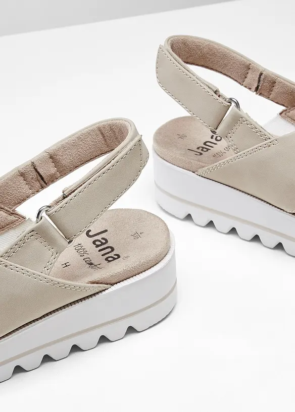 Sandali Jana in larghezza comoda, Jana