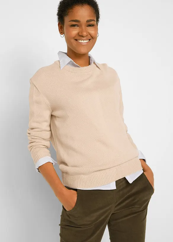 Maglione a girocollo, bonprix