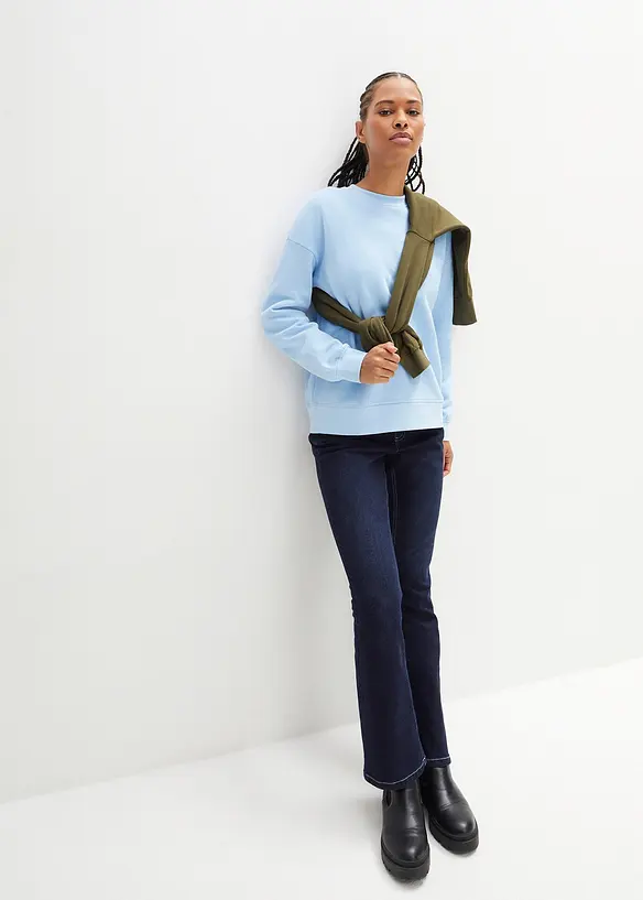 Felpa oversize in puro cotone, bonprix
