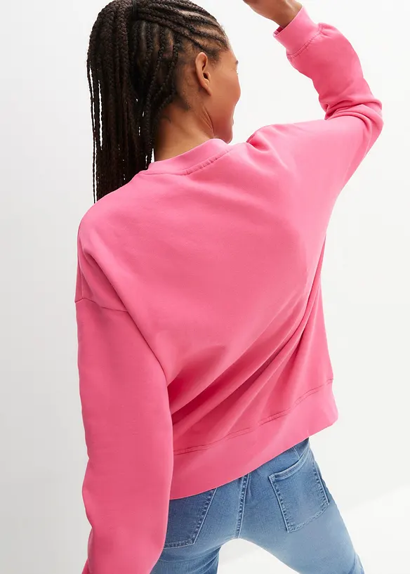Felpa oversize in puro cotone, bonprix