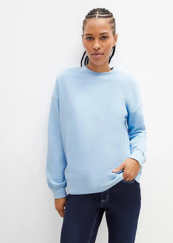 Felpa oversize in puro cotone, bonprix