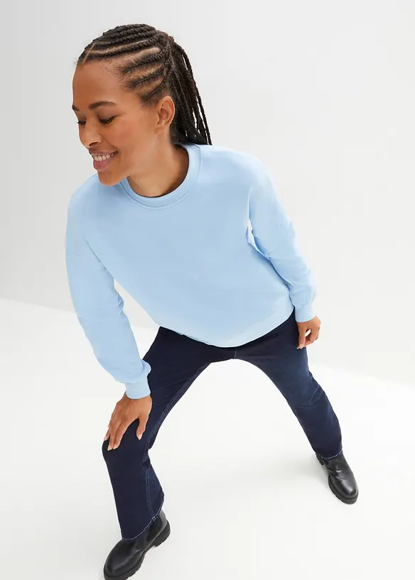 Felpa oversize in puro cotone, bonprix