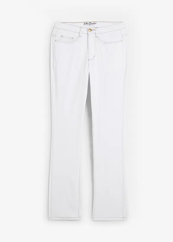 Jeans elasticizzati straight, vita media, bonprix
