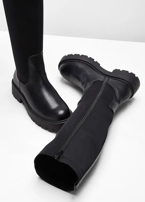Stivali con gambale largo, bonprix