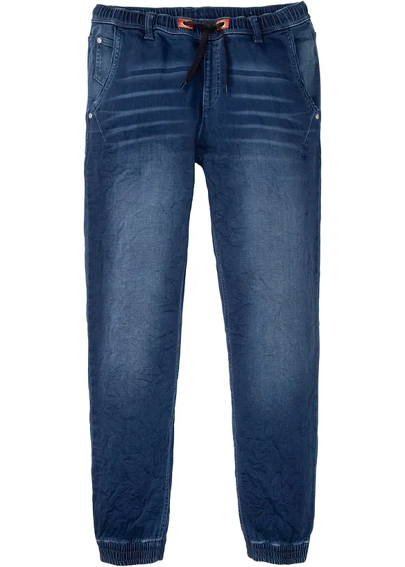 Jeans in felpa con elastico in vita regular fit, straight, bonprix