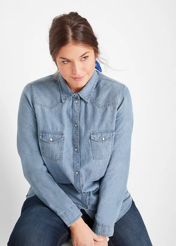 Camicia in jeans, bonprix