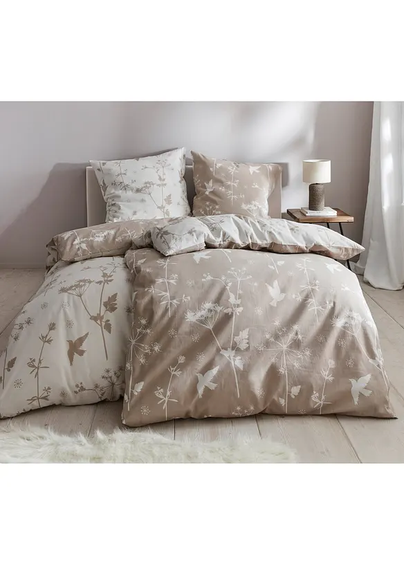 Biancheria da letto double-face a fiori, bonprix