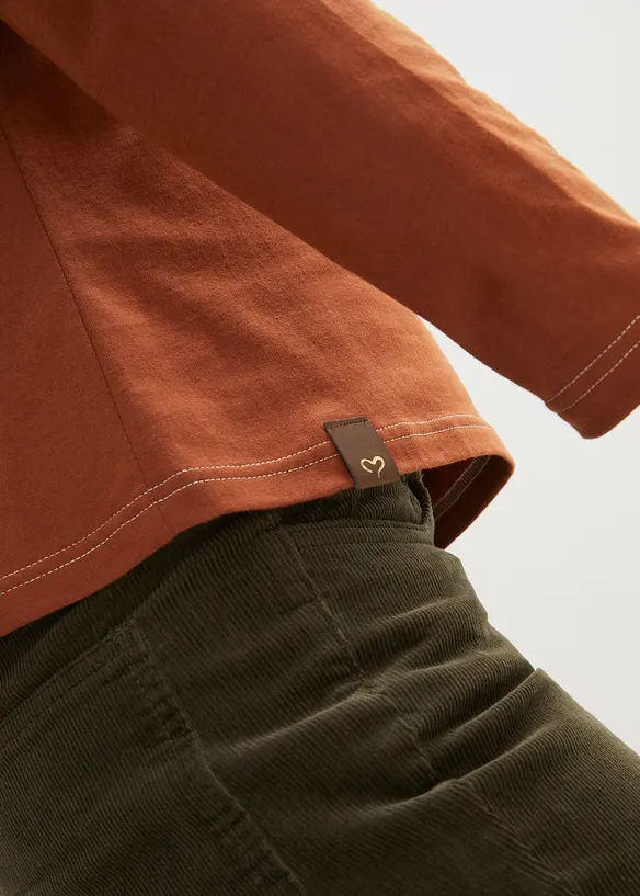 Maglia a maniche lunghe con bottoni decorativi, bonprix