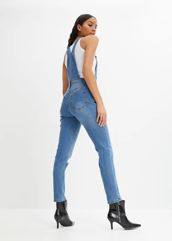 Salopette di jeans boyfriend fit, bonprix