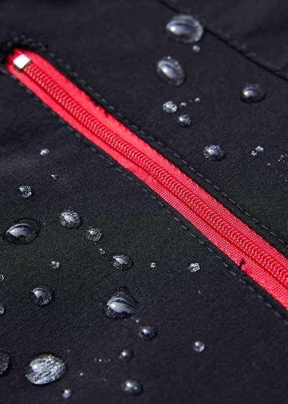 Pantaloni elasticizzati in softshell con tasche, idrorepellenti, bonprix
