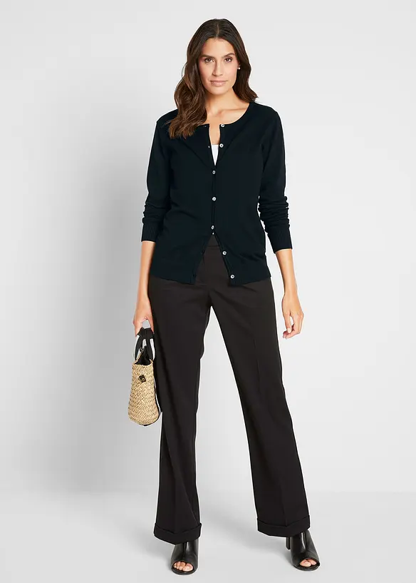 Cardigan in filato fine, bonprix
