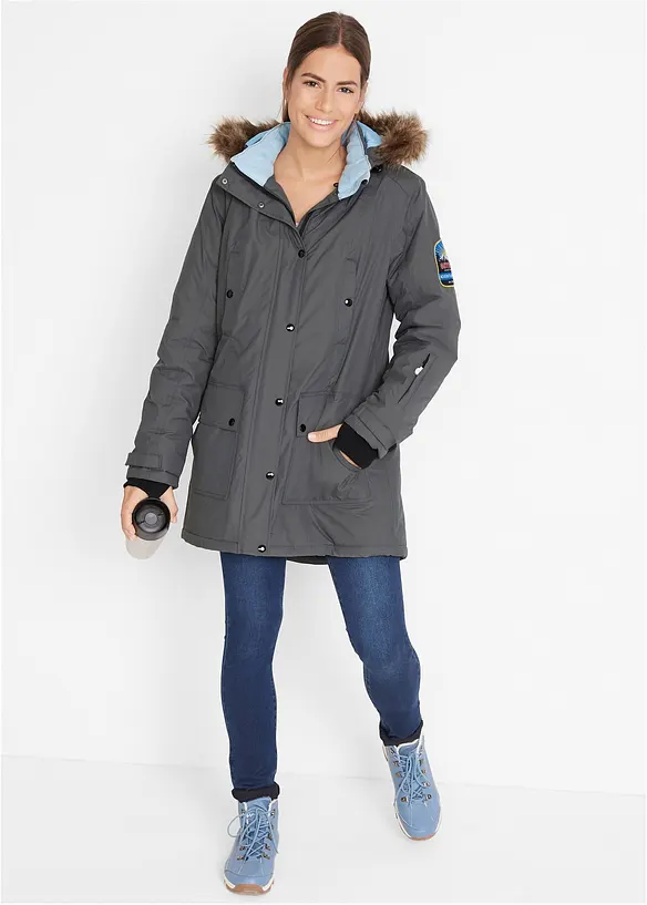 Giubbotto tecnico outdoor impermeabile con cappuccio, bonprix