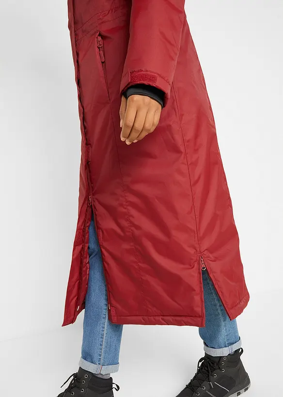 Giubbotto outdoor con pelliccia sintetica, impermeabile, bonprix