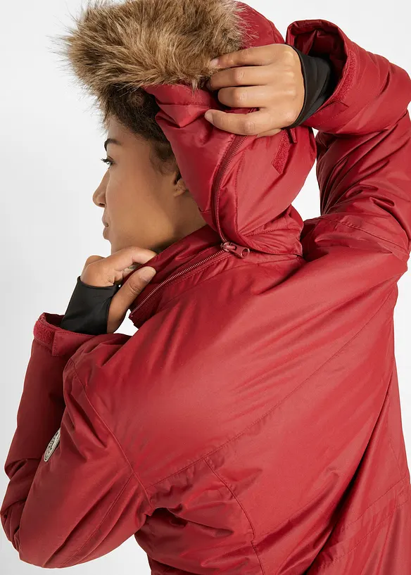 Giubbotto outdoor con pelliccia sintetica, impermeabile, bonprix