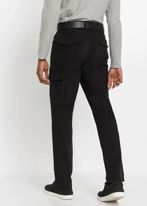 Pantaloni cargo elasticizzati slim fit, straight, bonprix