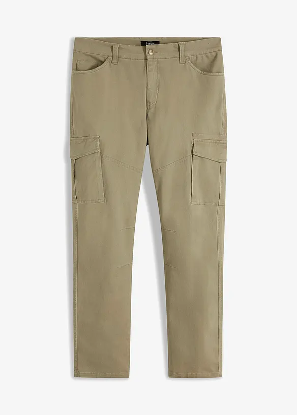 Pantaloni cargo elasticizzati slim fit, straight, bonprix