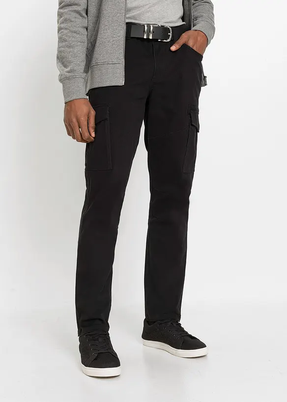 Pantaloni cargo elasticizzati slim fit, straight, bonprix