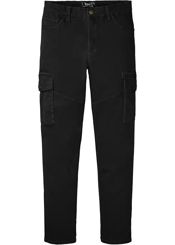 Pantaloni cargo elasticizzati slim fit, straight, bonprix