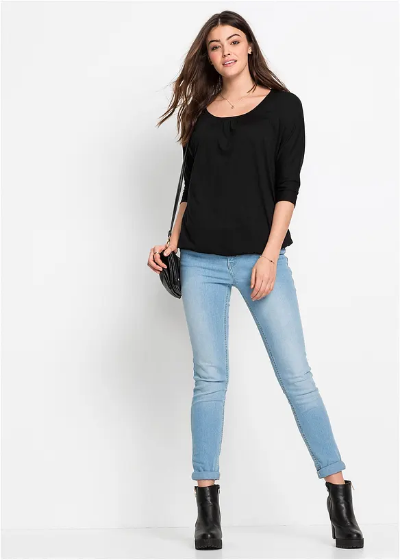 Maxi maglia in misto viscosa, bonprix