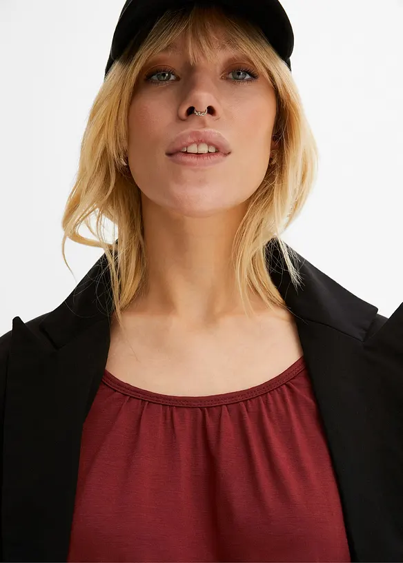 Maglia oversize in misto viscosa, bonprix