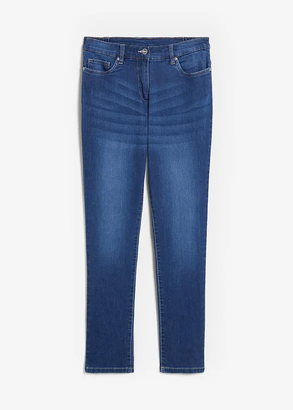 Jeans boyfriend elasticizzati, vita media, bonprix