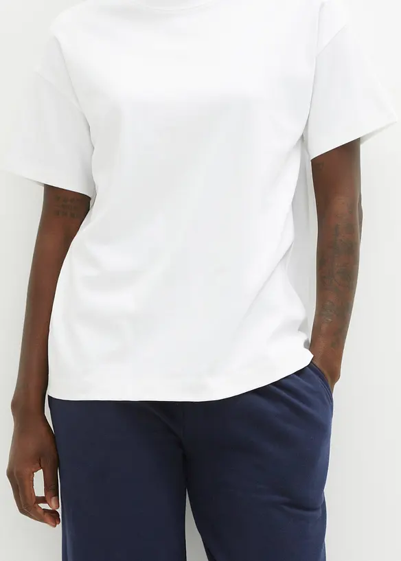 Maglia oversize in puro cotone biologico pesante, bonprix