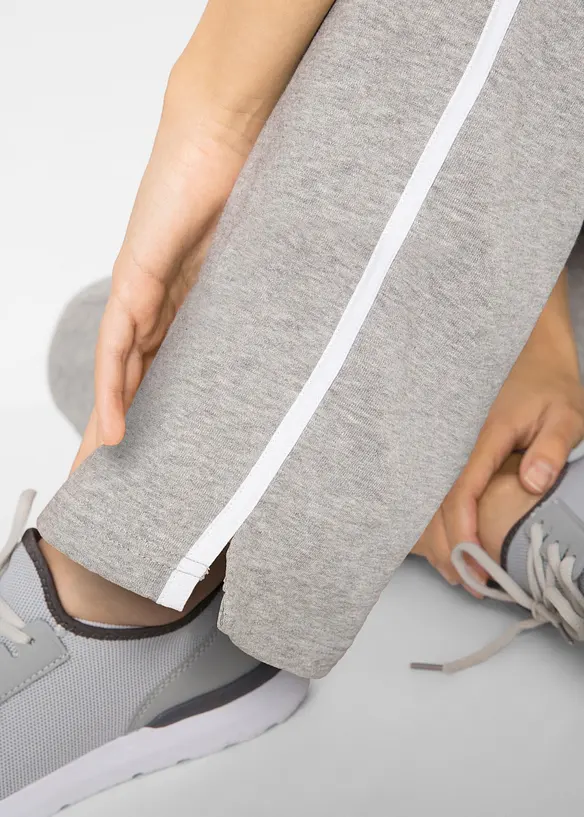 Pantaloni in felpa di puro cotone pesante (pacco da 2), bonprix