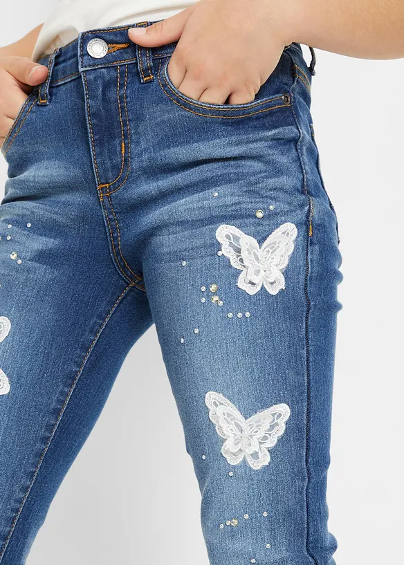 Jeans skinny, vita media, bonprix