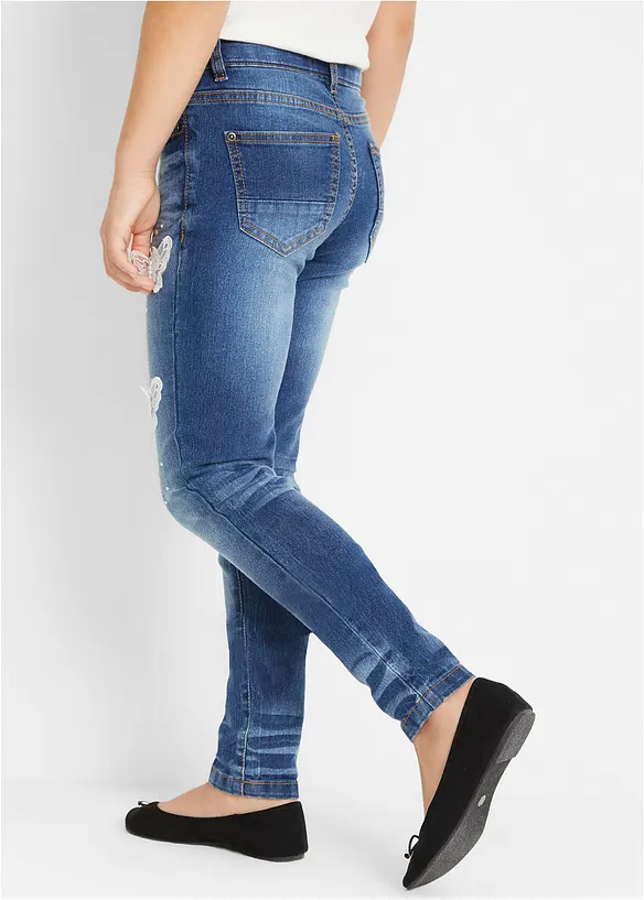 Jeans skinny, vita media, bonprix
