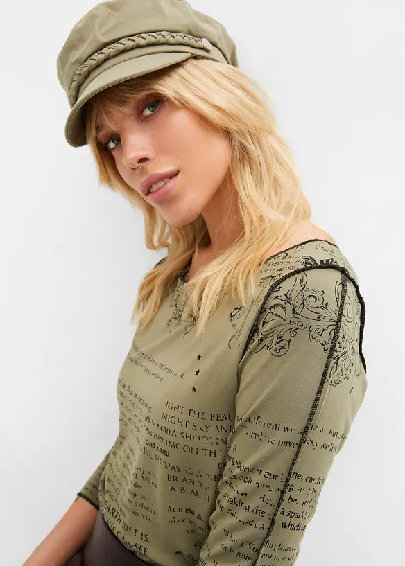 Maglia a maniche lunghe in viscosa morbida, bonprix
