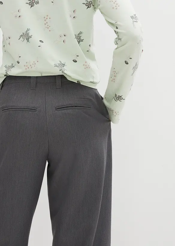 Pantaloni con pinces, vita alta e cinta comoda, bonprix