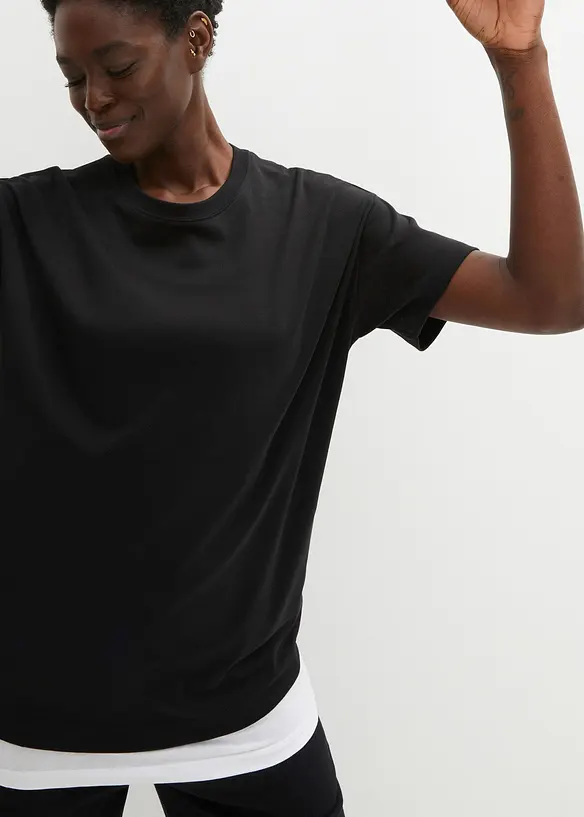 Maglia oversize in puro cotone biologico pesante, bonprix