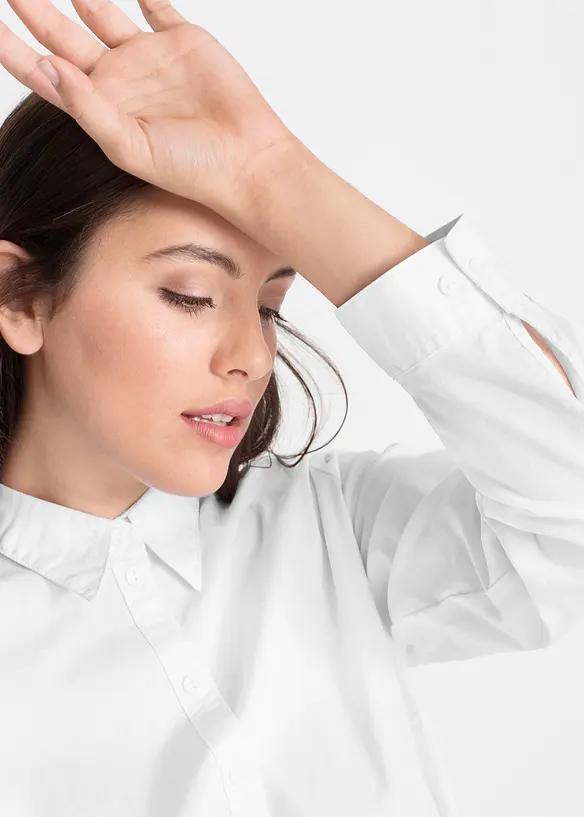 Camicia elasticizzata a maniche lunghe, bonprix