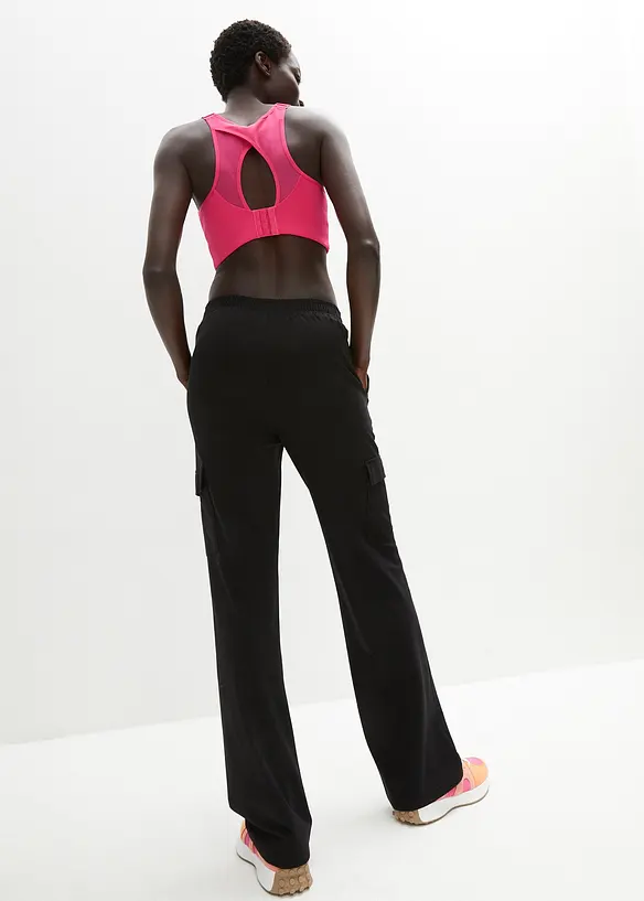 Pantaloni da jogging in misto cotone elasticizzato, bonprix