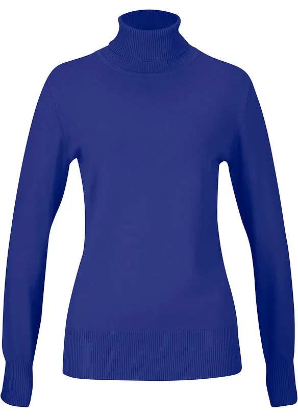 Maglione a collo alto in filato fine, bonprix