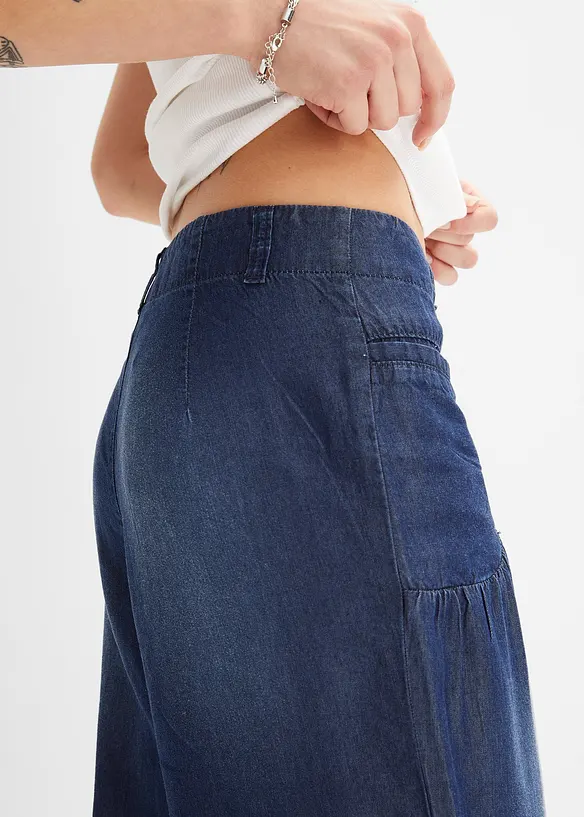 Pantaloni wide leg in Lyocell fluente, bonprix