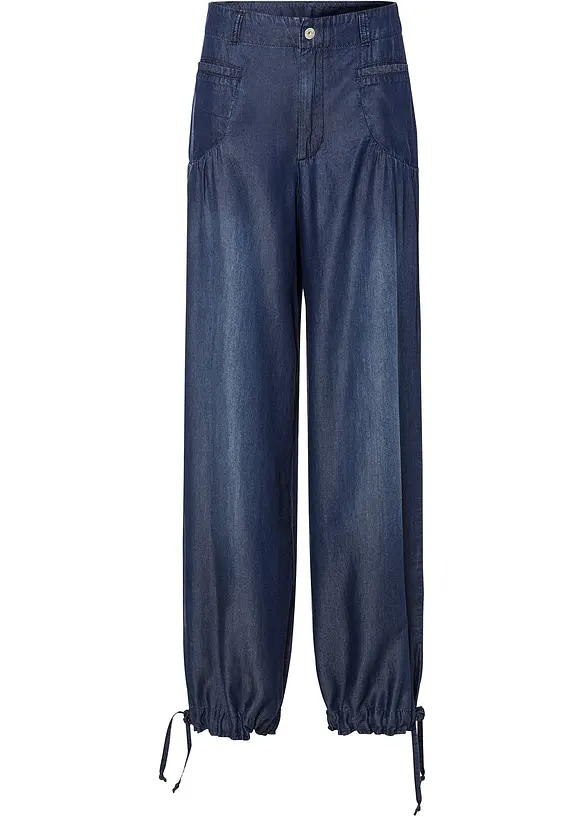 Pantaloni wide leg in Lyocell fluente, bonprix