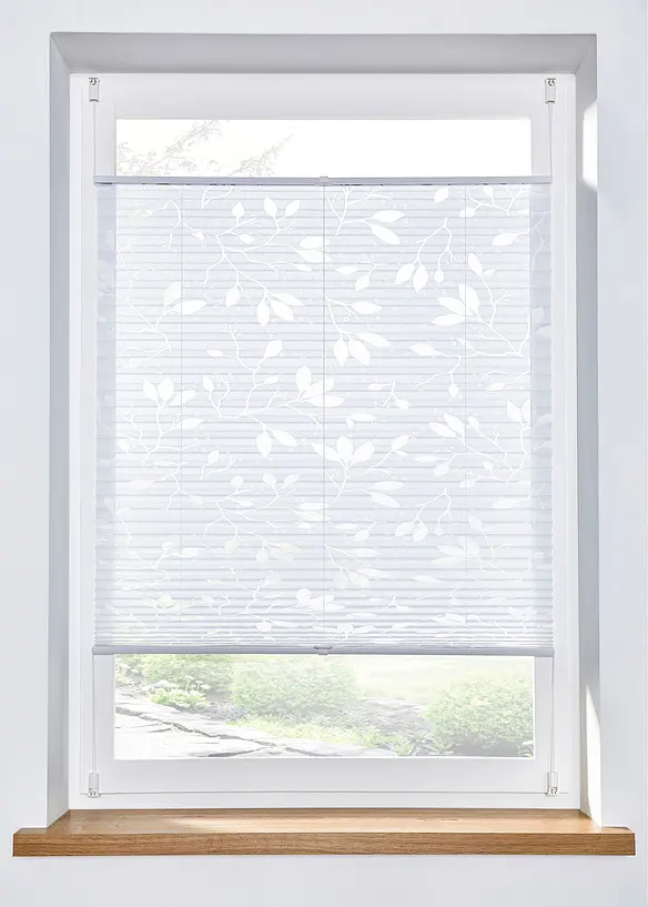 Tenda plissettata devoré con foglie, bonprix